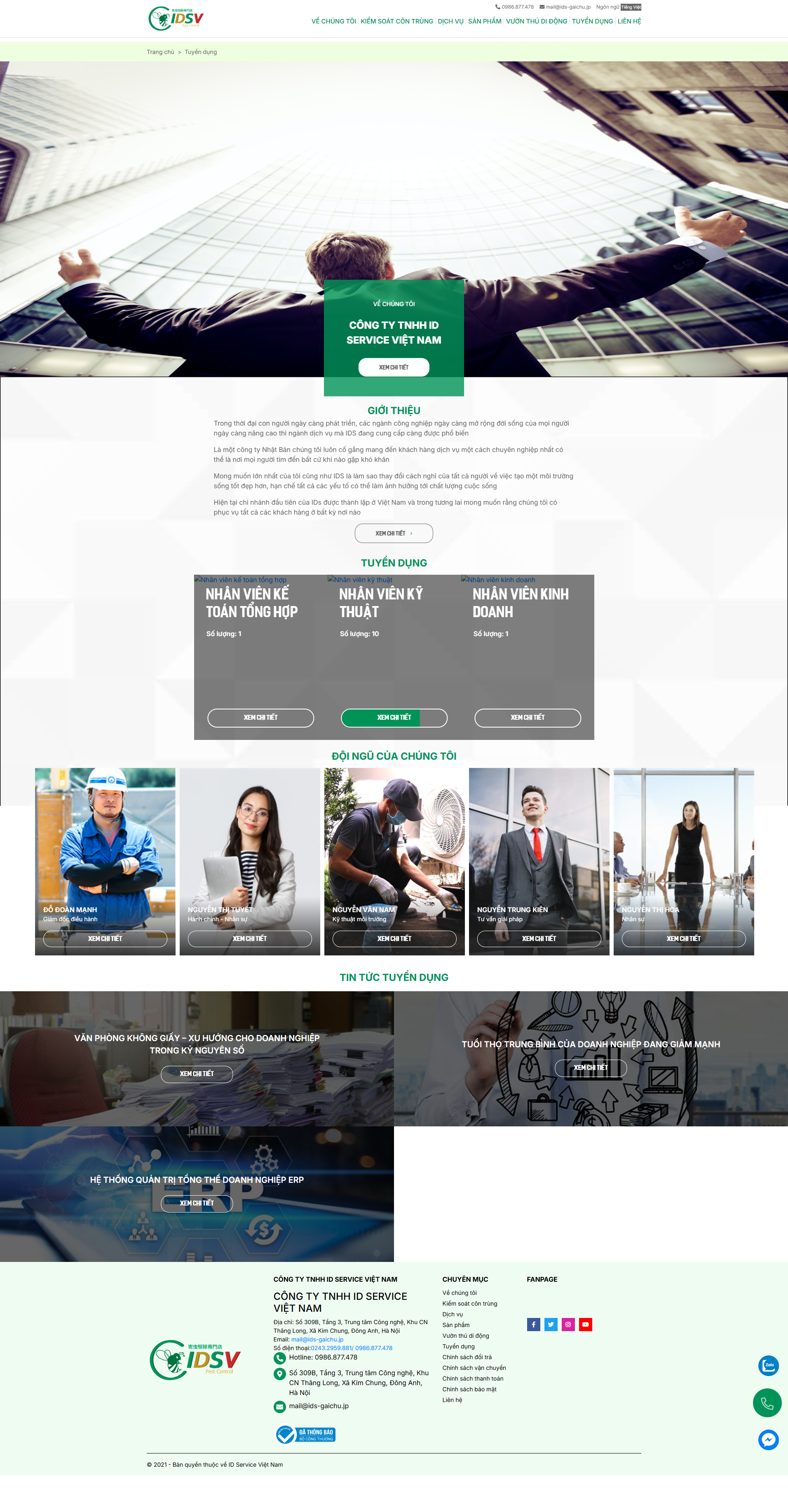 Trang tuyển dụng