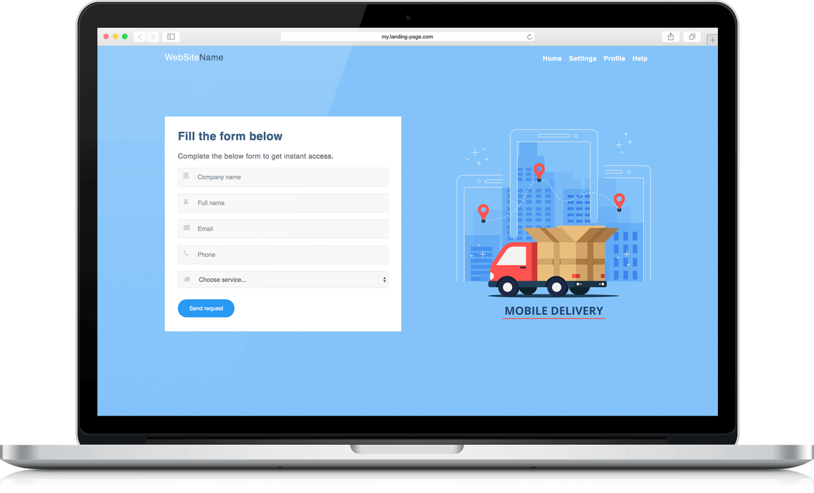 LANDING PAGE THU THẬP THÔNG TIN